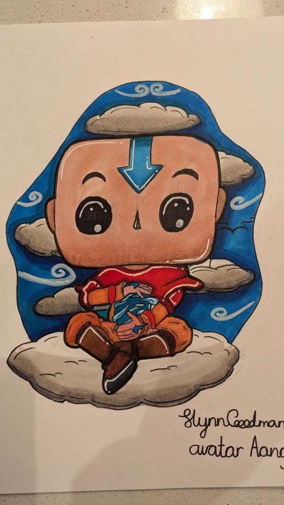 Funko Pop Style Character Drawings